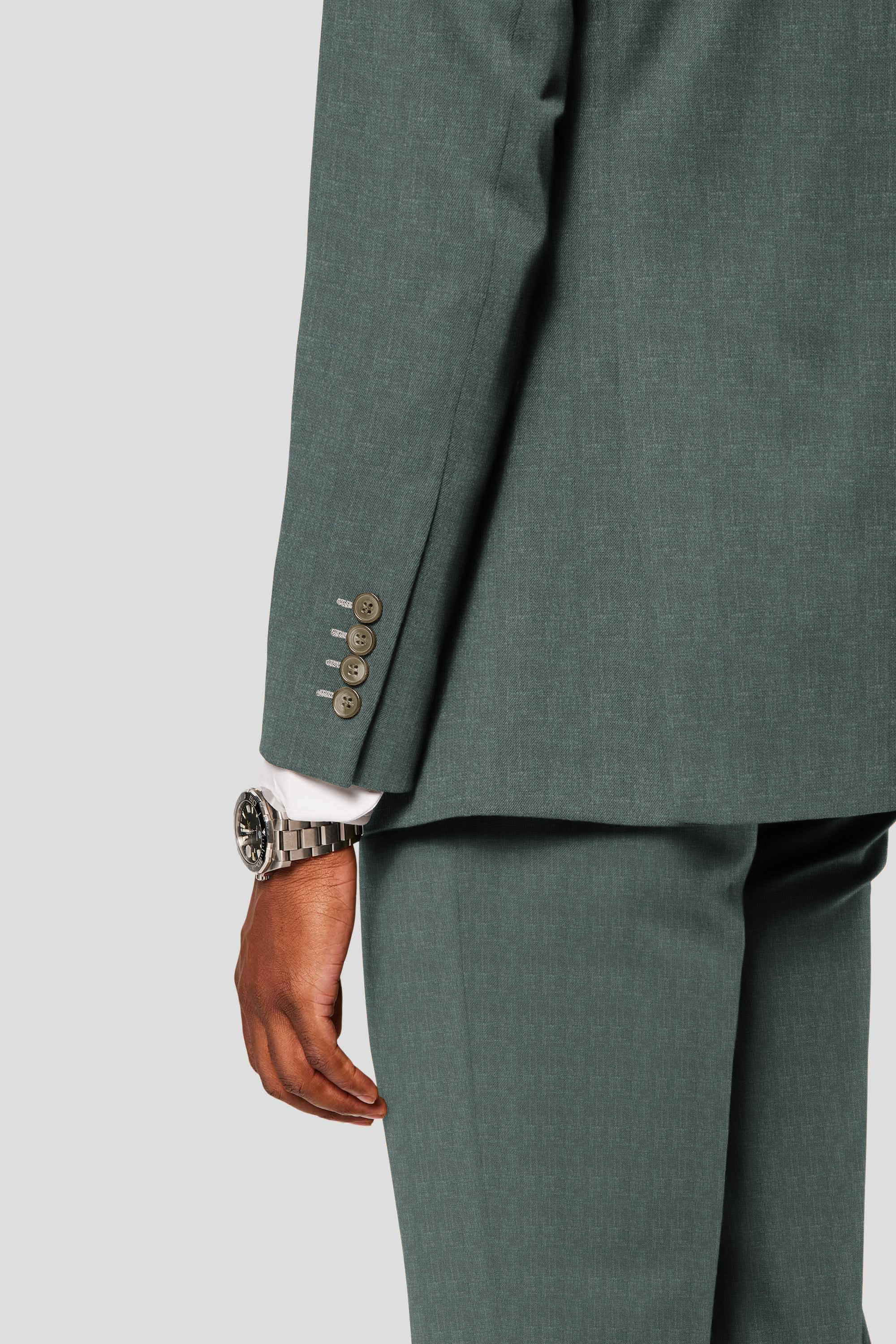 CUSTOM mørkegrønt uld jakkesæt SUIT CLUB