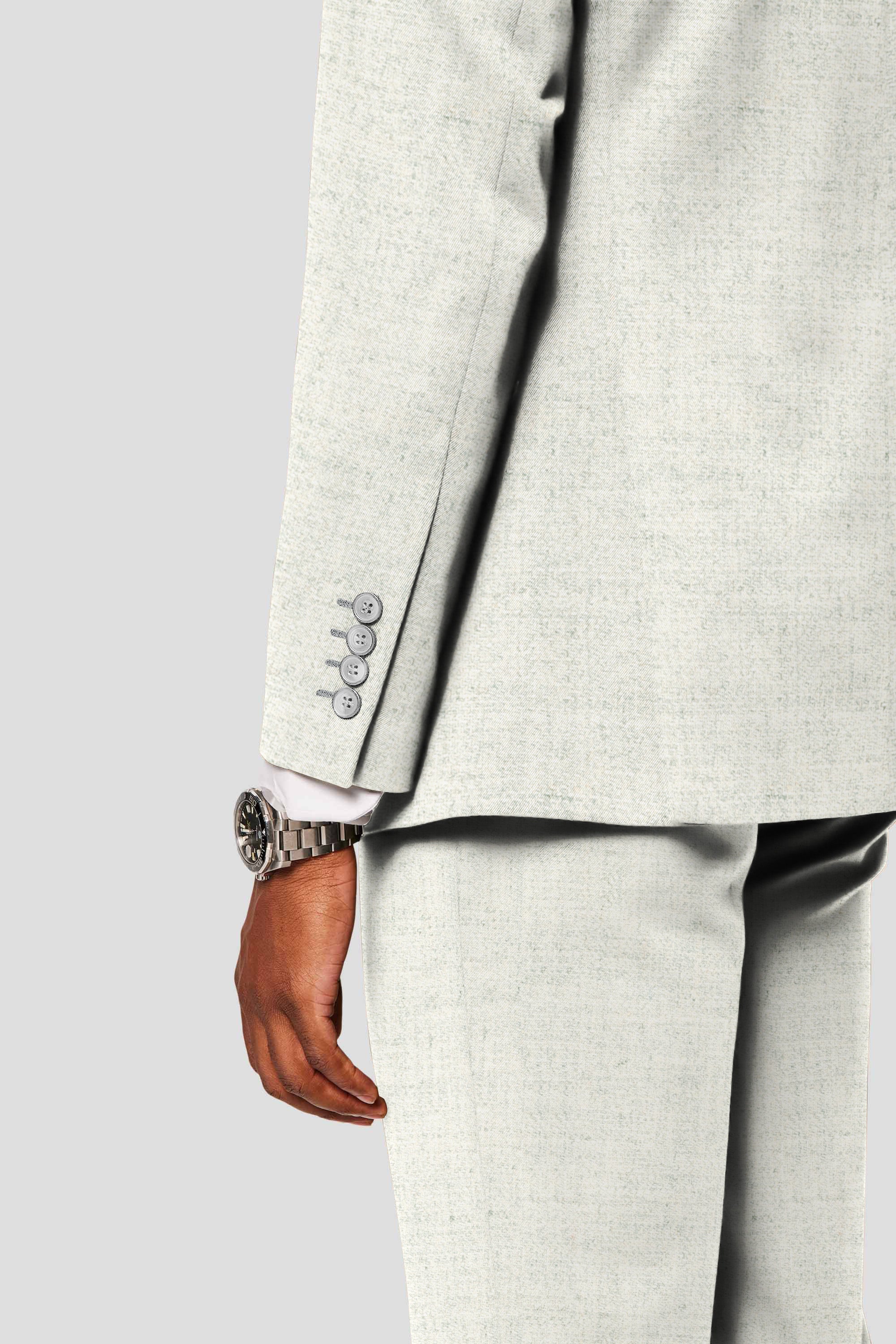 CUSTOM off-white uld jakkesæt SUIT CLUB