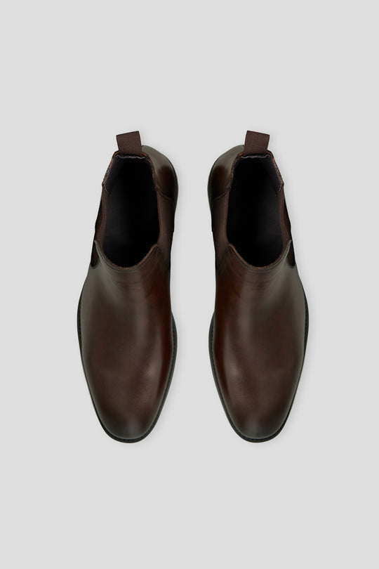 Brune chelsea boots
