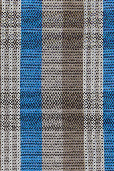 Brun og blå ternet lommeklud