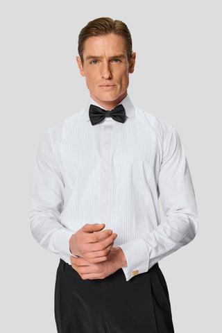 PREMIUM sort dobbeltradet smoking jakkesæt