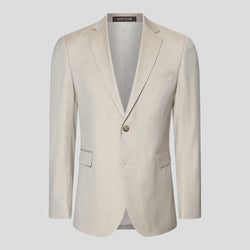 HERITAGE beige jakkesæt med sildeben
