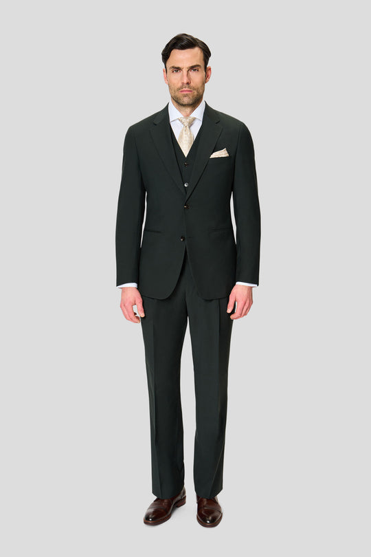 PREMIUM grønt three-piece jakkesæt