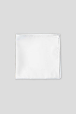 Hvid satin lommeklud