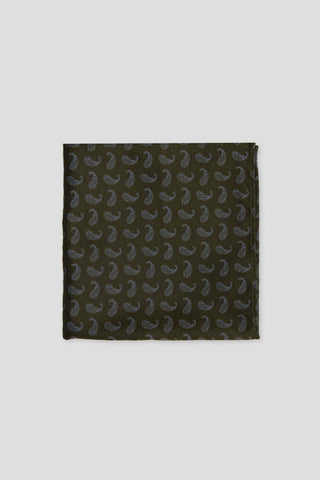 Grøn paisley lommeklud
