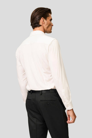 Signatur performance skjorte off white slim