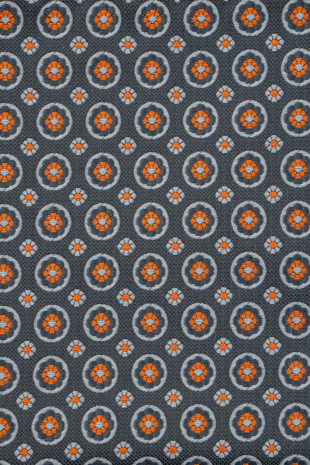 Orange blomstret lommeklud PVD