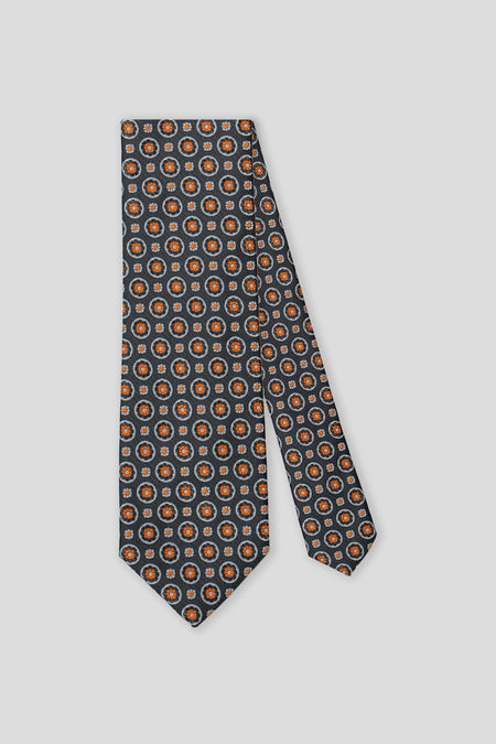 Orange blomstret slips
