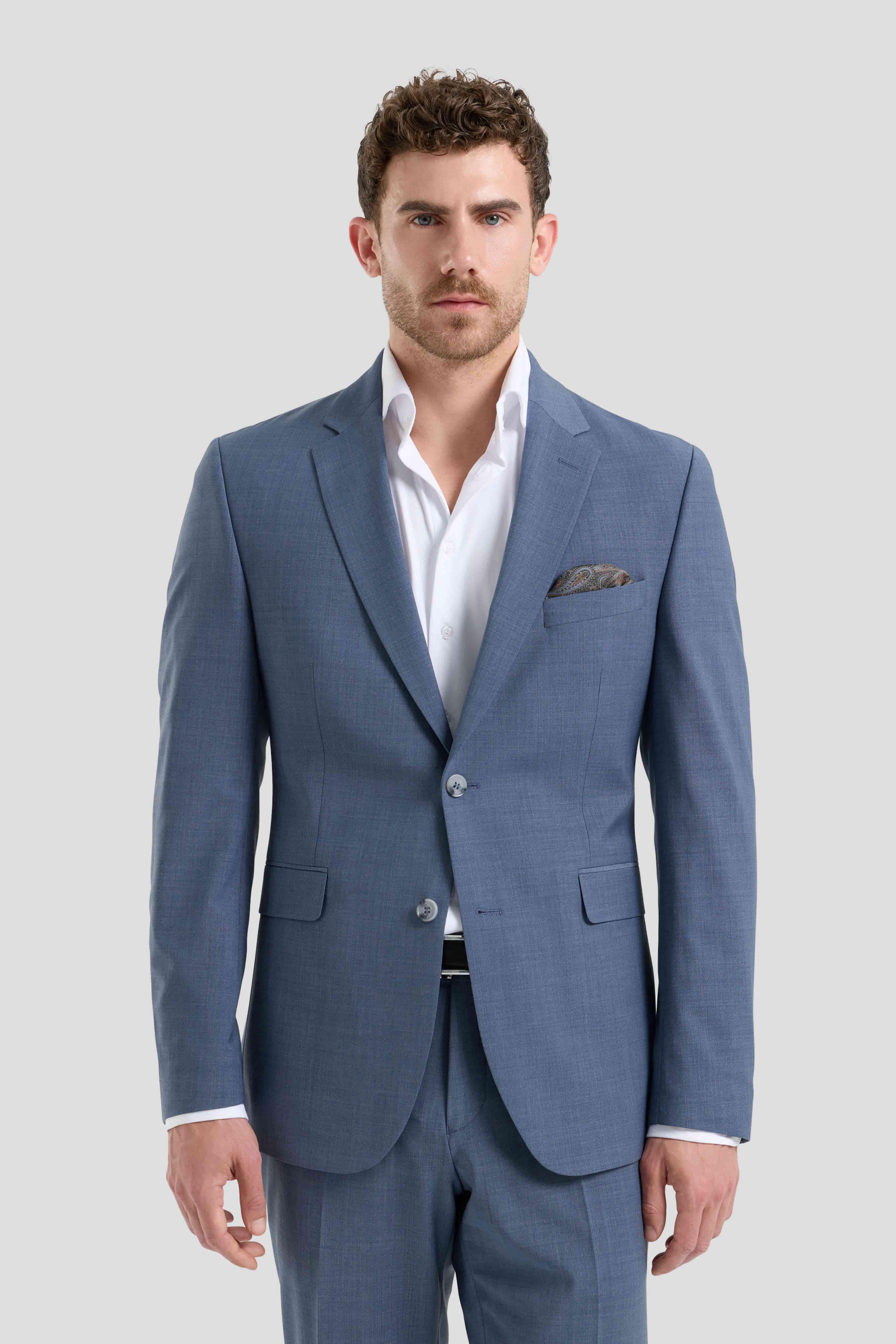 PREMIUM lyseblåt jakkesæt PREMIUM