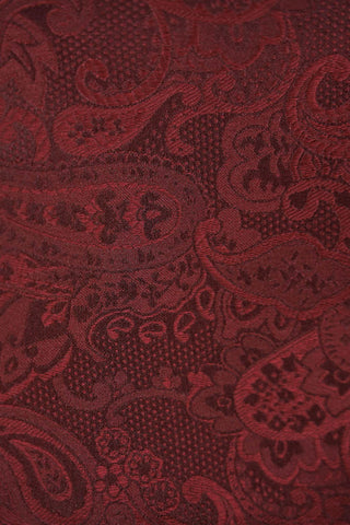 Slips & lommekluds pakke (Rød paisley)