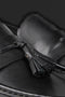 Sort chunky loafer med tassel