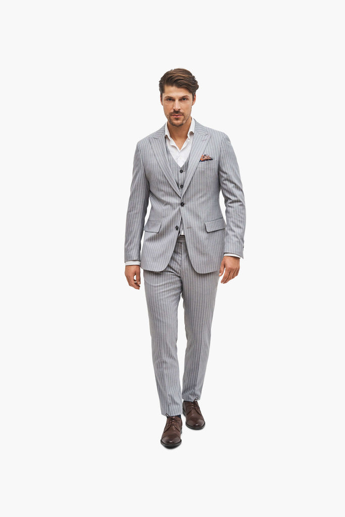 Havana light grey three-piece suit | 3250.00 kr | Suit Club