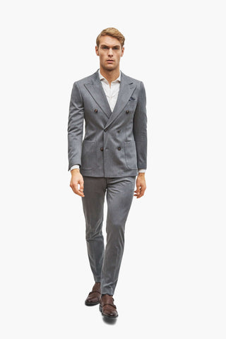 Marseille grey doublebreasted two-piece suit | 2750.00 kr | Suit Club